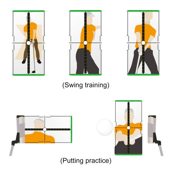 Golf Putting Mirror Alignment Putting Training Aid for Consistency Accuracy Golf