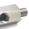 High Flow Oil Pressure Adapter Double M10X1.0 Inlets & 1/8 NPT Outlet Leak Proof Oil Link Tool for Enhances Oil Systems