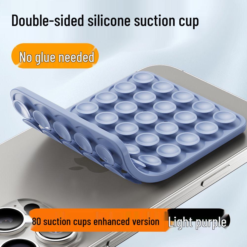 High-Performance, Double-Sided Silicone Suction Cup: Wind-Proof, Multi-Functional, Case-Compatible for Phones and Tablets