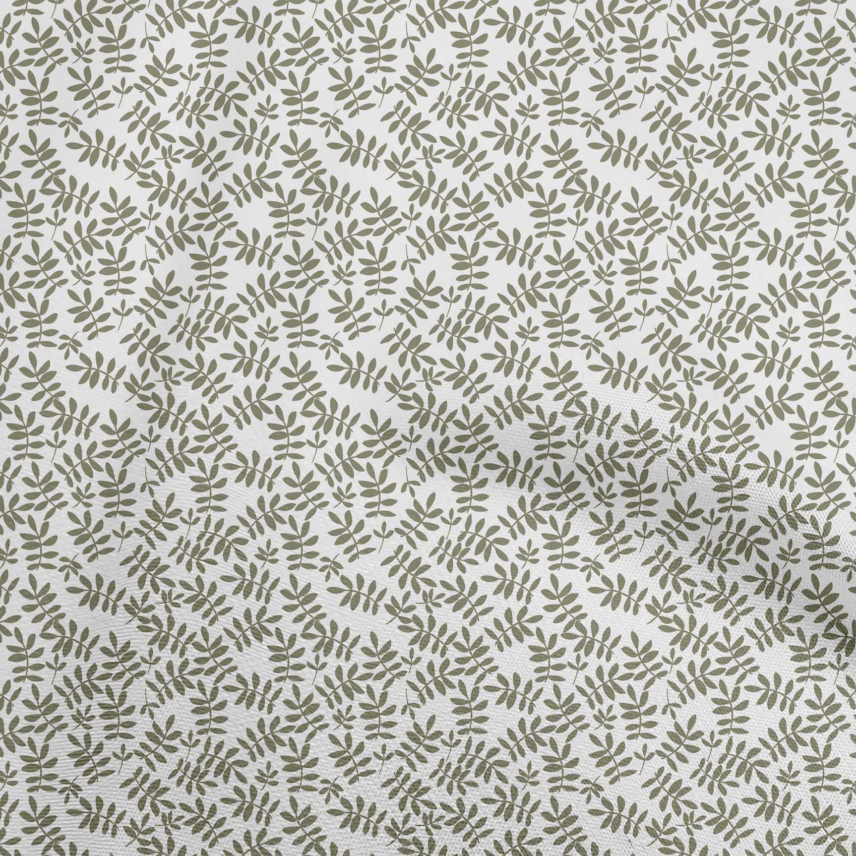 

oneOone Cotton Flex Dark Green Fabric Leaf Quilting Material Print Швейна тканина у дворі 40 дюймів 42 Inch Wide - Viscose Chiffon білий