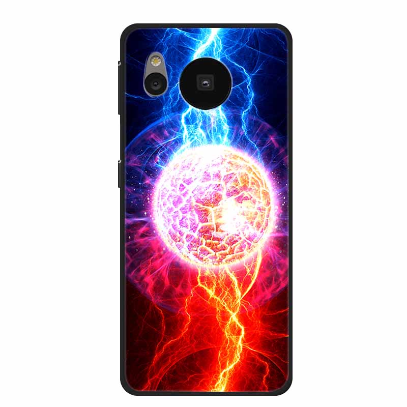 Per Custodia Sharp Aquos Sense 8 Cover Telefono Sense8 Silicone Nero Morbida Cover Posteriore Custodie Coque