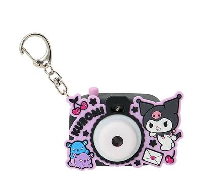 Sanrio KUROMI Kameraförmiger Licht-Scope Schlüsselanhänger ( Miniaturspielzeug ) NEU