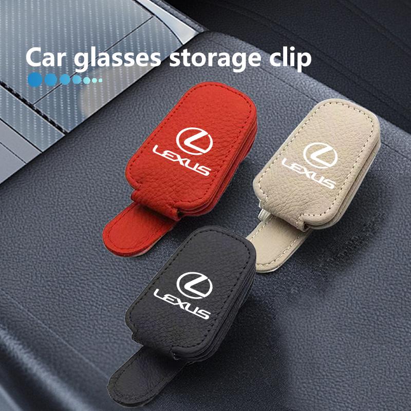 Litchi Patterned Minimalist Glasses Clip Sunshade Storage Box For Lexus IS350 ES350 IS250 IS460 IS220h IS300 LX570 UX250h AET1