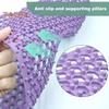 Silicone Sink Mat with Center Drain Heat-Resistant Flexible Non-Slip Design Easy To Clean Reusable Sink Protector Mat