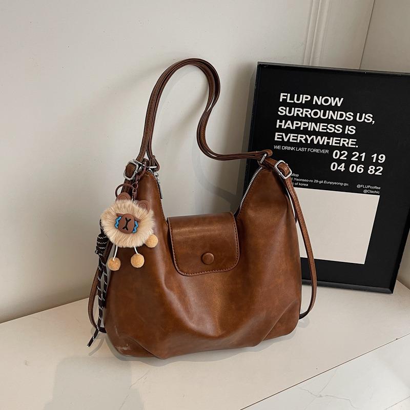 Feeling Retro Large-capacity Bag Women's New Autumn and Winter Commuting Double Shoulder Back Bag Single Shoulder Tote Bag