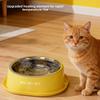 Noiseless Pet Water Fountain Anti-dry Burning Stainless Steel  Cat Bowl  Warm Stomach