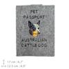 Australian Cattle Dog, Blue Heeler, Red Heeler - Dog passport case, document case, gift for the traveller from the Art-Dog brand