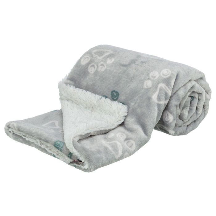 Couverture pour chien Trixie Jimmy Soft 0g - Gris - 100×70 cm
