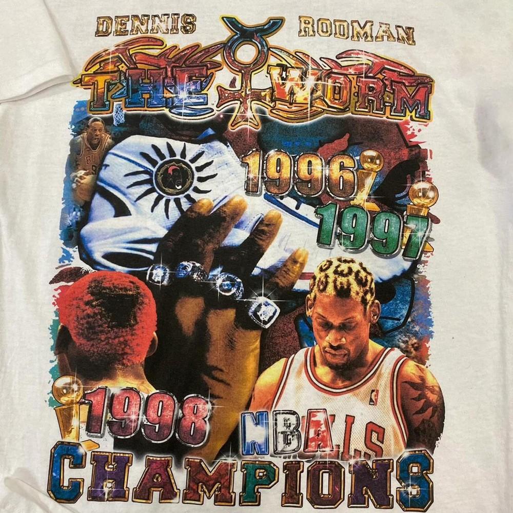 Dennis Rodman Men T-shirt White Cotton Tee All Sizes JJ3836 Unisex T-Shirt L