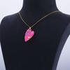 Coloful Heart Stainless Steel Necklace Gold Color Chain Necklaces Choker for Women Trendy Zircon Birthday Gifts Collar Mujer