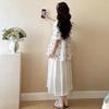 Women's Maternity Summer Doll Shirt & Shorts Two-Piece Set - Fashionable Short Sleeve Outfit for Outings