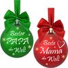 Zibei Christmas Tree Balls: In Memory of Dear Grandparents