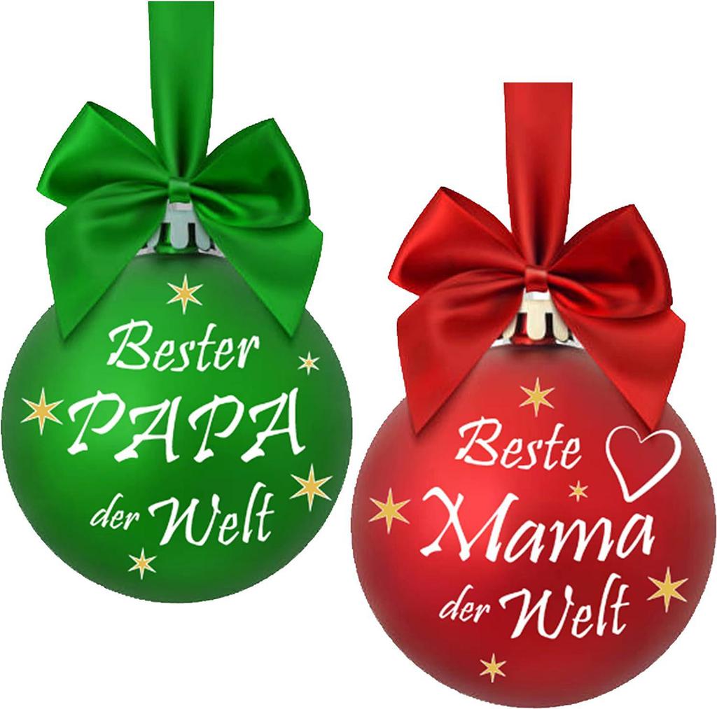 Zibei Christmas Tree Balls: In Memory of Dear Grandparents