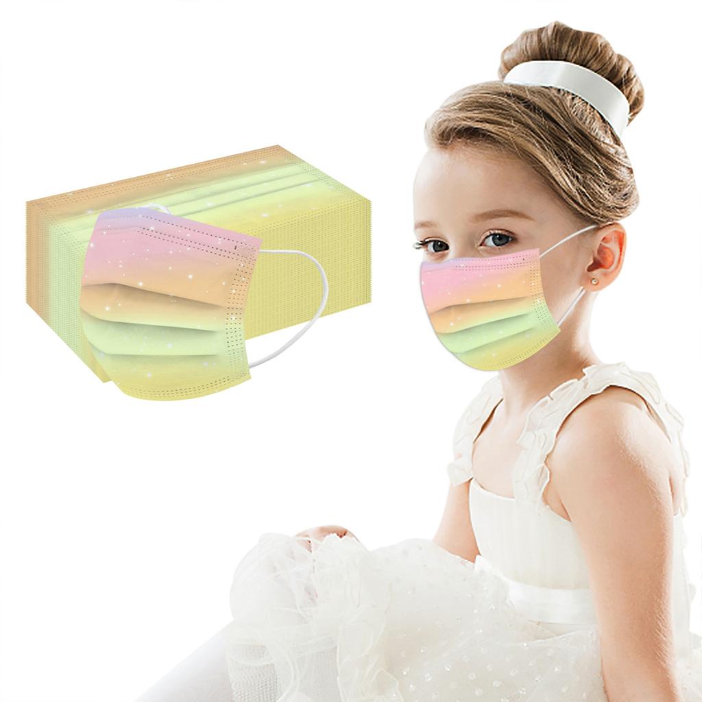 Children's Tie-dyed Disposable Industrial Three Layer Face Mask
