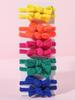10Pcs/Set Women Girls Bowknot Hair Bands 4CM Elastic Headbands Colorful Bow Tie Scrunchies Headwear Girls Hair Accessories Gift