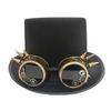 Elegant Costume Top Hat  Headpiece With Mechanical Gear Rivet Studs Decoration For Adult Teens Stage Show Music Festival