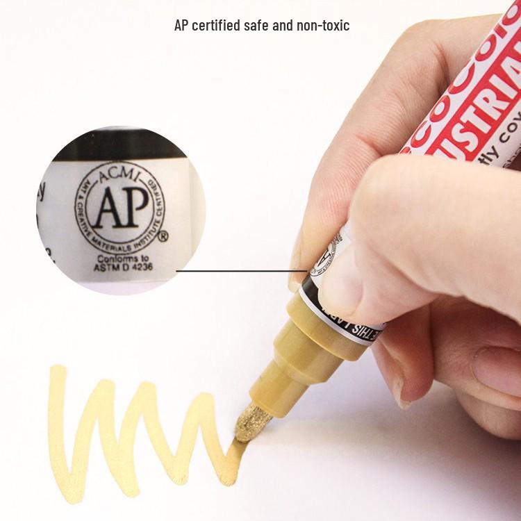 

Uchida Marvy Metallic Rose Paint Pen - Multi-Surface, Aluminum Tube, White MARVY