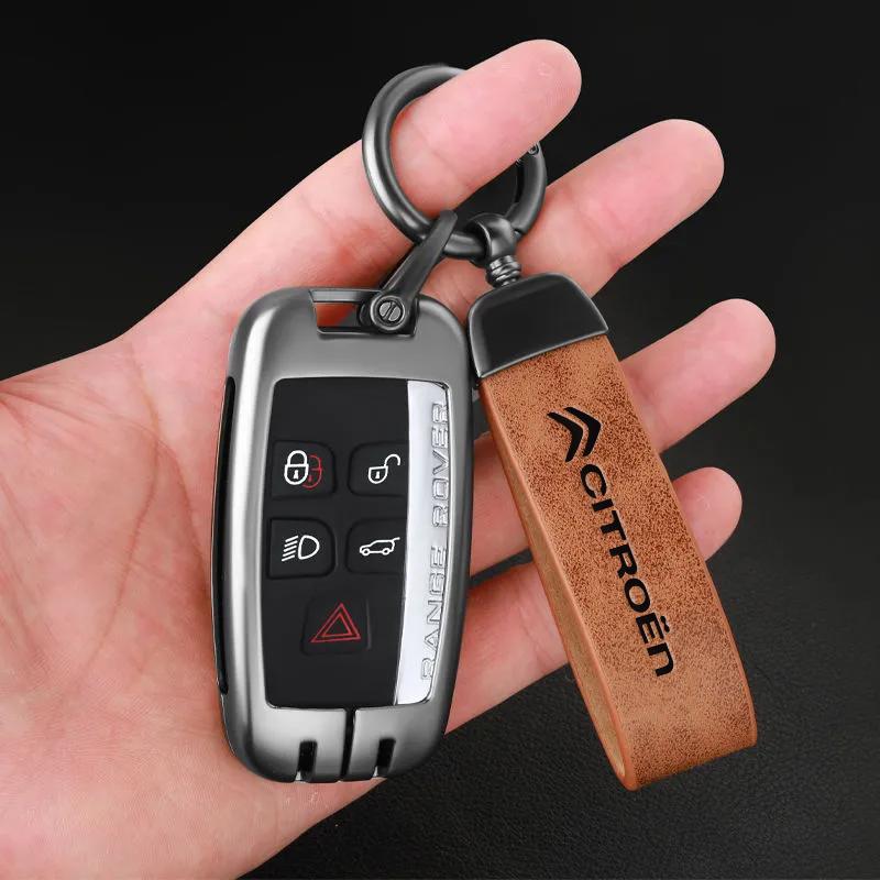 Maillard Colour Keychain Car Logo Key Chain For Citroen C5X e-C4 X e-C3 C4 C3 C5 AIRCROSS C-Elysee C-Crosser C4 Cactus Berlingo