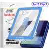 Easy Installation Screen Protectors for Samsung Galaxy Z Flip 7 HD Clear Anti-scratch Outer Tempered Glass for Galaxy Z Flip 7