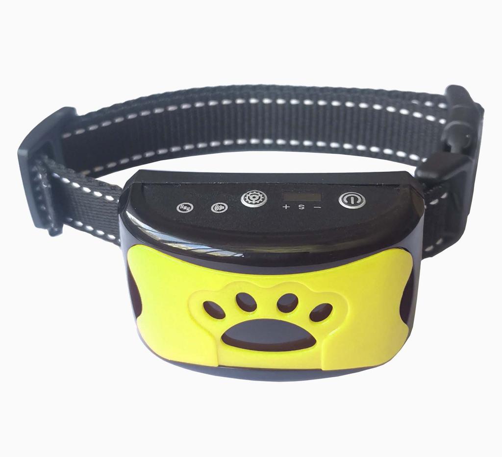 Waterproof Rechargeable Anti-barking Device for Pet Dogs; USB Ultrasonic Dog Training Collar; Anti-barking Vibration Dog Collar