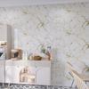 Modern Style Marble Home Decoration Waterproof Oil Resistant Self-adhesive 40cm Kitchen Living Room Bedroom Wallpaper