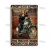 Artisian Motorcycle Metal Sign Motorbike  Tin Plaque Racing Riding Decorative Poster Wall Decor Garage Bar Pub Club Hotel Caf