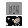 Multipurpose Nail Art Template Tool Stylish Silicone Nail Art Molds Embossing Carving Templates for Nail Enthusiasts
