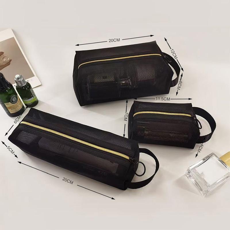 Portable Multifunctional Nylon Mesh Travel & Cosmetic Organizer Bag