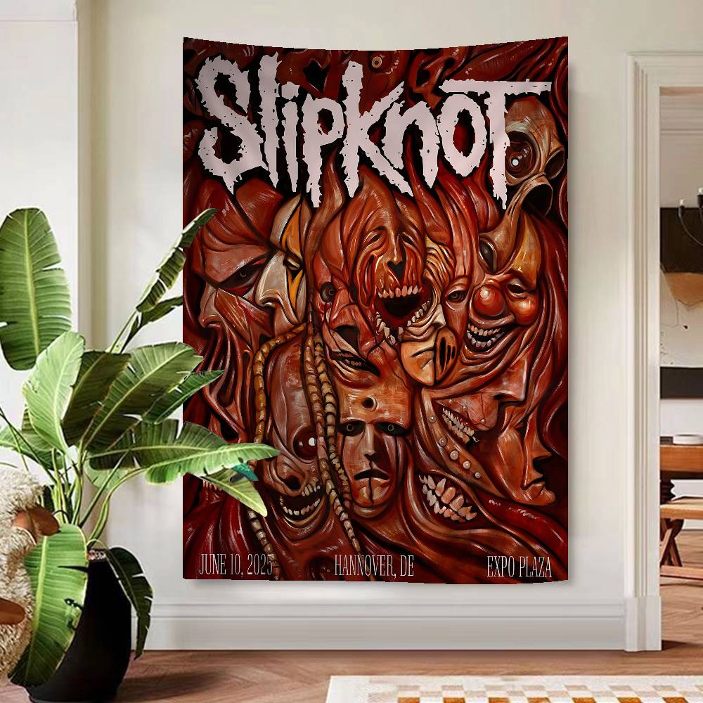 Band Rap SSlipknot Cartoon Tapestry Wall Hanging Decoration Household Home Decor