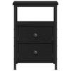 Nightstand In Black Oak Look 34 X 35.5 X 50 Cm Particleboard