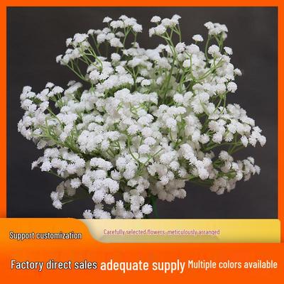 Kytice umělé gypsophily – Dekorativní falešné květiny pro svatby, hotely, obývací pokoje