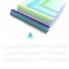 20pcs 30 Hole LoosE Leaf Plastic Binding Ring Spring Spiral Rings for A4 Paper 11mm White
