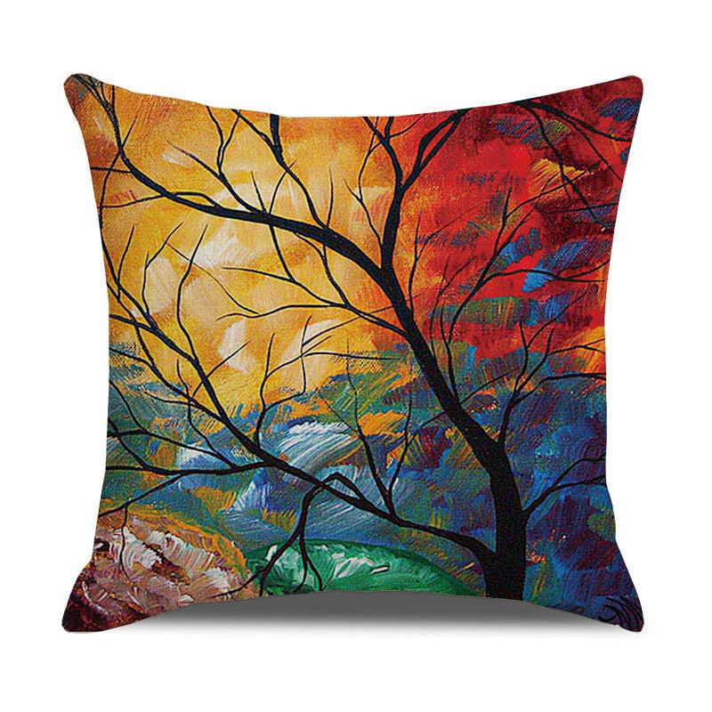 Printed Pillowcases, Linen Pillows, Sofa Pillows, Home Decoration Pillows