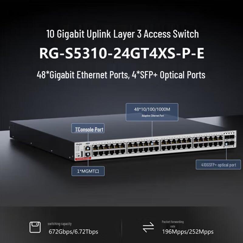 Ruijie RG-S5310 Series Enterprise Gigabit Layer 3 PoE Switch