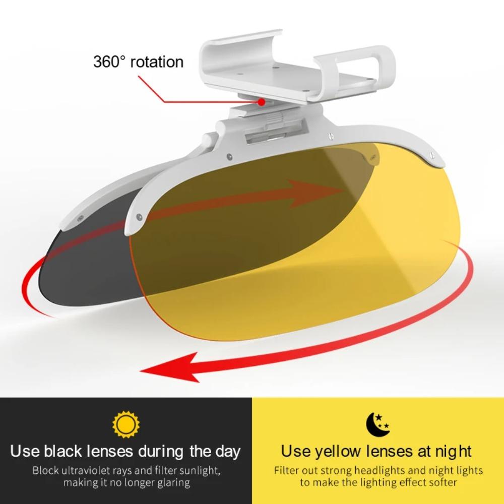 UV Anti Sunlight Dazzling Goggle Day Night Vision Day Night Vision Driving Mirror  Eye Protection