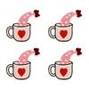 10pcs /Lots Trendy Pattern Letter Slogans Embroidery Patch Diy Pink Cartoon Couple Patch Iron On Patches Sew Stickers Badge Decor 
