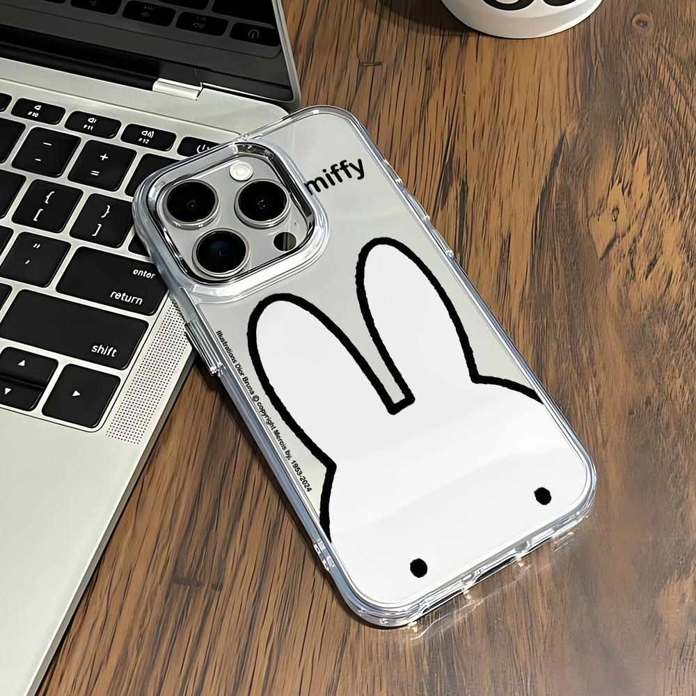 Cute Cartoon Rabbit New Phone Case For IPhone 17 16e 16 15 14 13 12 11 Mini Pro Max X XR XSMAX 8 Air Plus Transparent Soft Cover