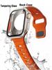Case+Strap For Apple Watch Band 45mm 44mm 41 42 46mm Smart Silicone Bracelet Iwatch Series 5 6 Se 7 8 9 10 Change To Ultra Case