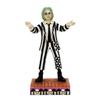 Enesco Beetlejuice von Jim Shore, klassische Figur in stehender Pose, 18 cm, mehrfarbig