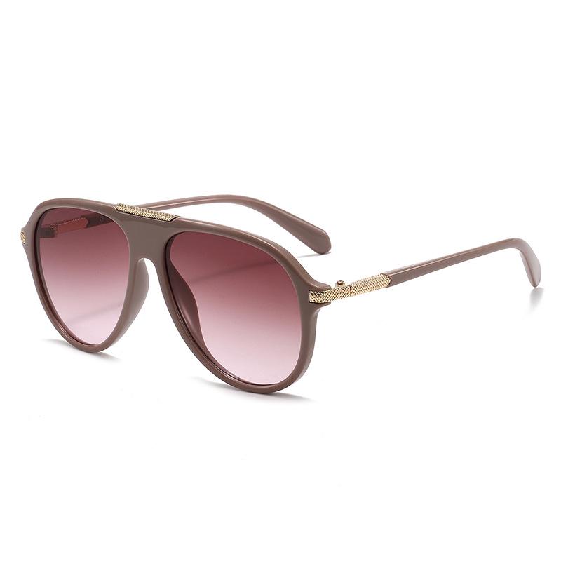 Vintage Retro Pilot Sunglasses with European-American Style - Versatile, Stylish, and Sun Protective