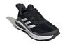 adidas FortaRun J Lace Running K Abrasion Resistant Breathable Low Top Sports Casual Shoes Black White Kids' GY7597