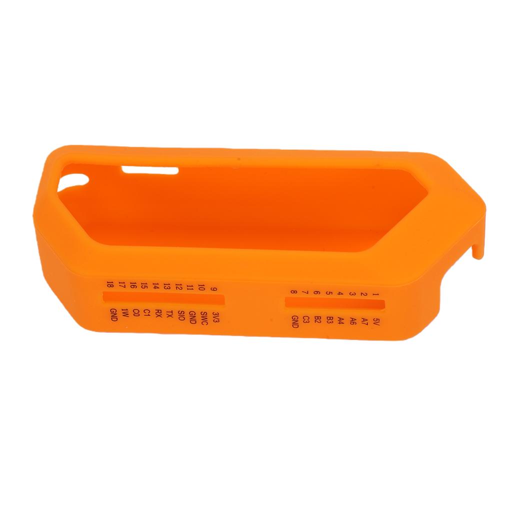 Silicone Case Fit for Flipper Zero Device Dust Proof Shockproof Soft Protective Cover Orange
