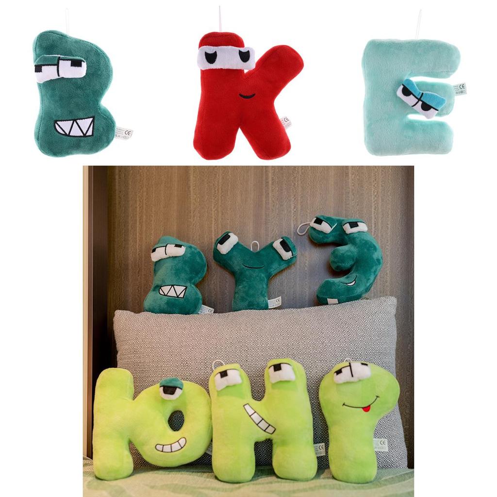 Alphabet Lore Russischer Buchstabe Plüschtier Kissen für Kinder Weiches und Kuscheliges Stofftierpuppe