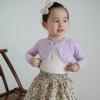 Bowknot Girls Knitted Cardigan Jacket Small and Medium Children's Sweater Thin Jacket