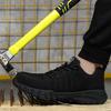 Fashion Safety Shoes Men Breathable Work Sneakers Male Indestructible Shoes Anti-stab Anti-smash Work Boots Steel Toe Shoes
