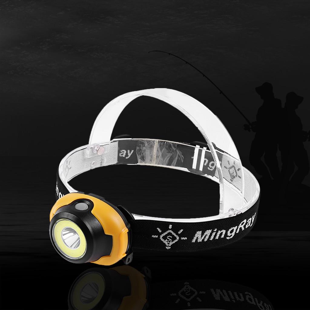 COB LED Headlamp 3-mode Headlight AAA Outdoor Fishing Head Torch Light Lamp