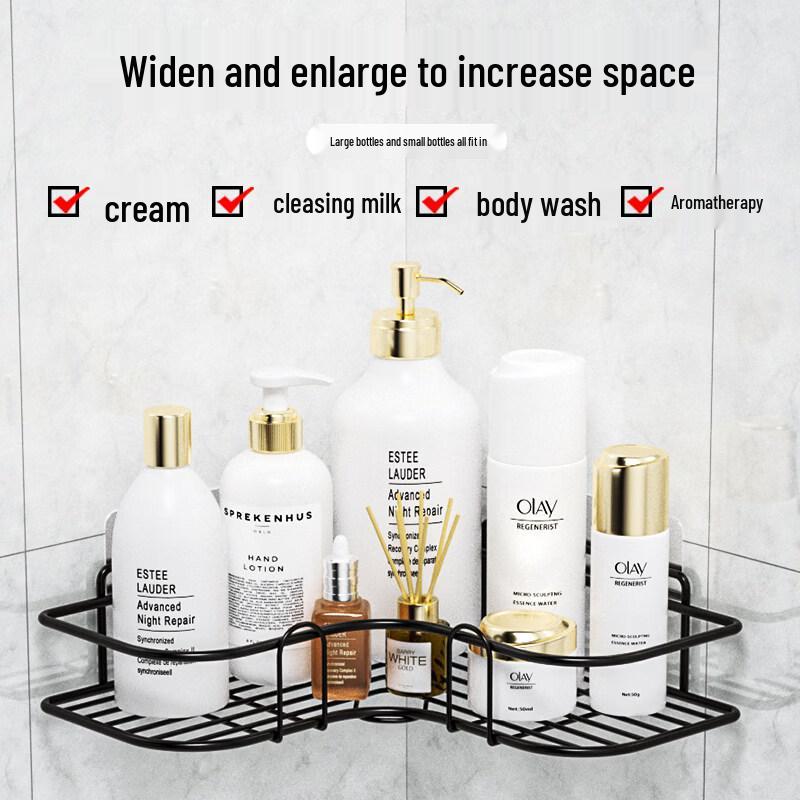 LIEI Suction Cup Bathroom Corner Shelf