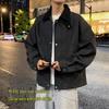 Top Youth Men's Color-Block Lapel Waterproof Jacket