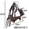 Dachshund Keychain Leather Strap Design Ins Car Keyring Bag Pendant Femme Handbag Ornament