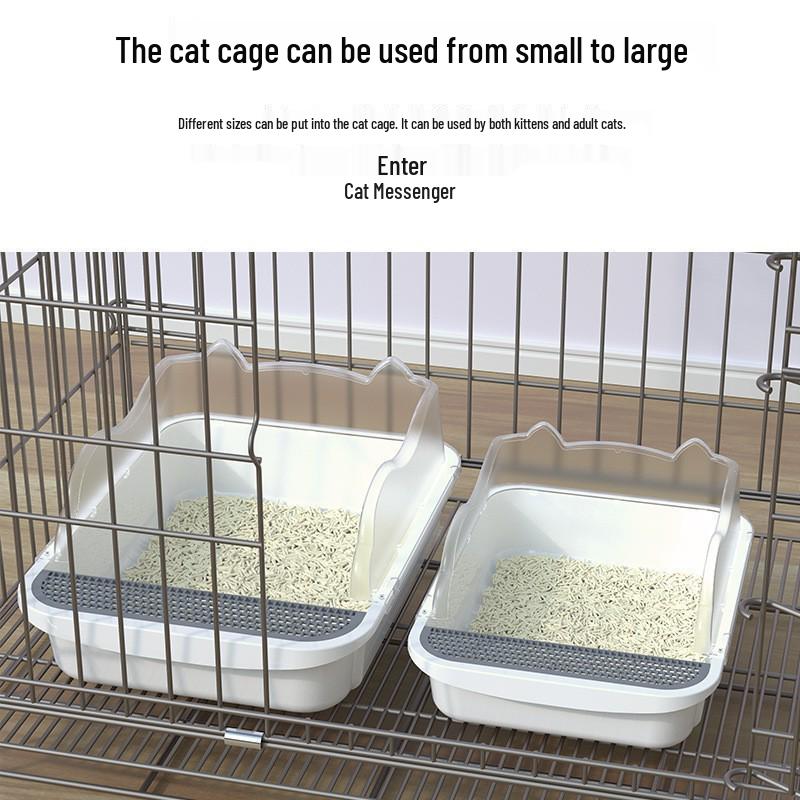 Extra-Large Semi-Enclosed Anti-Sand Cat Litter Box
